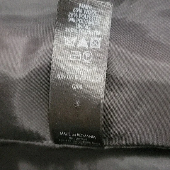 Vintage Wool Blazer Coat Fits 1X Black - Picture 10 of 11